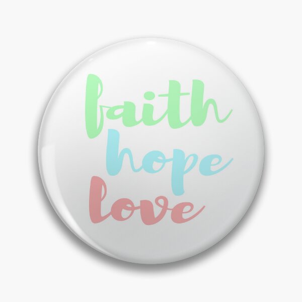 Item preview, Faith Hope Love pastel colors green blue pink designed and sold by AmeliasArtistry.