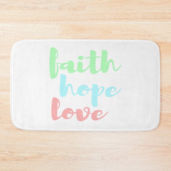 Item preview, Faith Hope Love pastel colors green blue pink designed and sold by AmeliasArtistry.