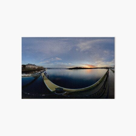 Dawn Calm at Foyle Marina, Derry, N.Ireland Art Board Print