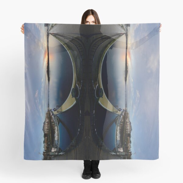 Dawn Calm at Foyle Marina, Derry, N.Ireland Scarf