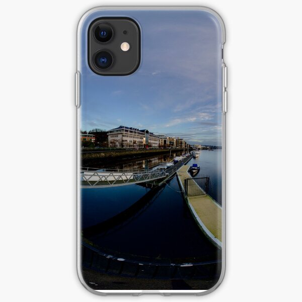 Dawn Calm at Foyle Marina, Derry, N.Ireland iPhone Soft Case