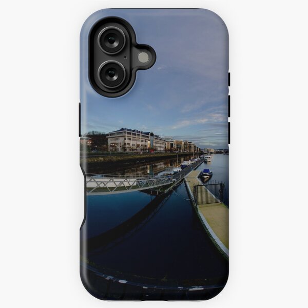 Dawn Calm at Foyle Marina, Derry, N.Ireland iPhone Tough Case