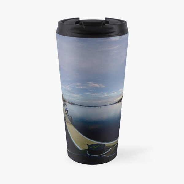 Dawn Calm at Foyle Marina, Derry, N.Ireland Travel Mug