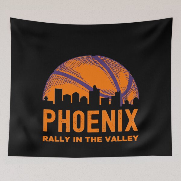 Item preview, Rally In The Valley Phoenix Arizona City Retro Basketball  designed and sold by CadellShop.