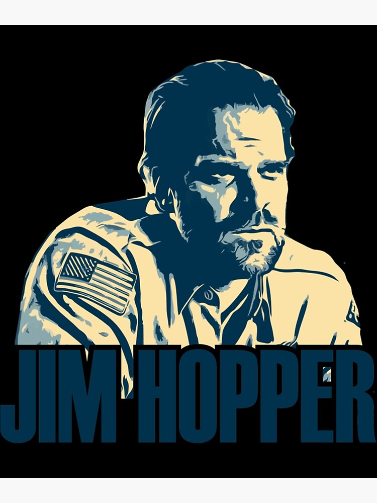 "jim hopper Essential " Poster for Sale by suitskleidr Redbubble