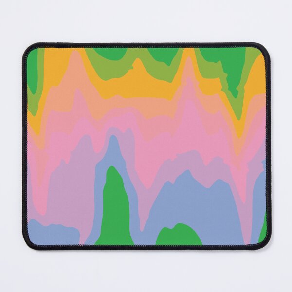 Item preview, Organic groove retro 80s green pink yellow abstract marble pattern designed and sold by alienrabbit.