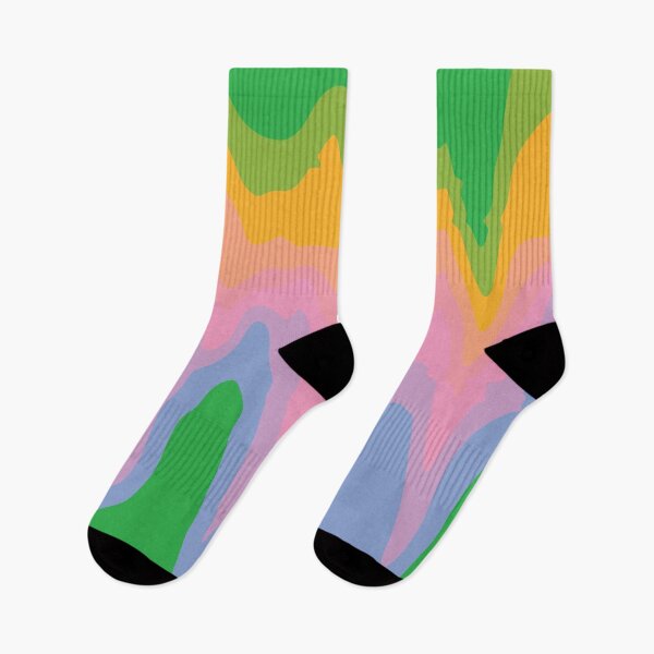 Item preview, Organic groove retro 80s green pink yellow abstract marble pattern designed and sold by alienrabbit.