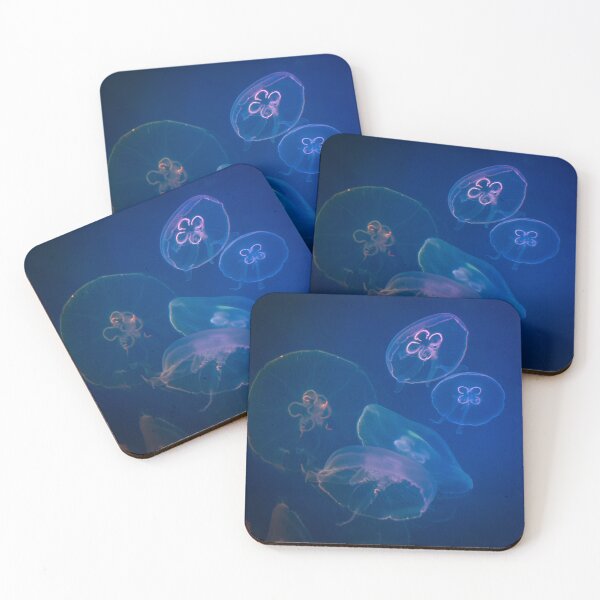 Item preview, calming image of jellyfish unnatural environment designed and sold by ydsdesigns.