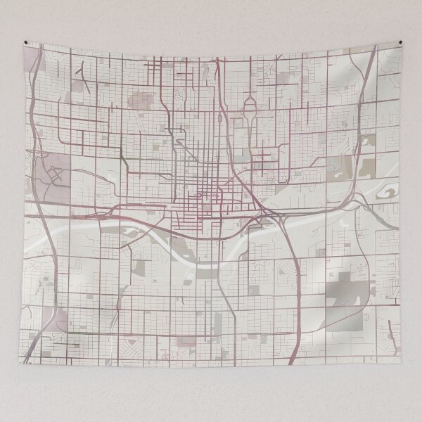 Item preview, Oklahoma City Map, Oklahoma City, Oklahoma USA City designed and sold by TheRedFinch.
