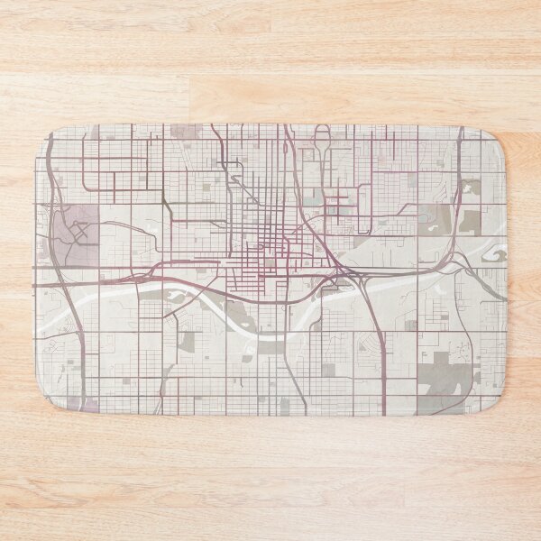 Artikelvorschau, Oklahoma Stadtplan, Oklahoma City, Oklahoma USA City entworfen und verkauft von TheRedFinch.