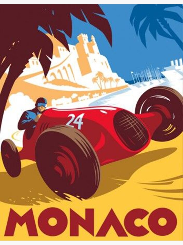Disover Monaco Race Poster Premium Matte Vertical Poster