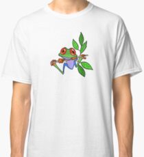 Entzückender Baum-Frosch, der auf einer Niederlassung sitzt Classic T-Shirt
