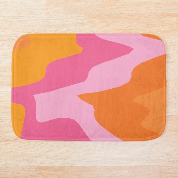 Item preview, Organic groove swirl beach pink orange yellow abstract designed and sold by alienrabbit.