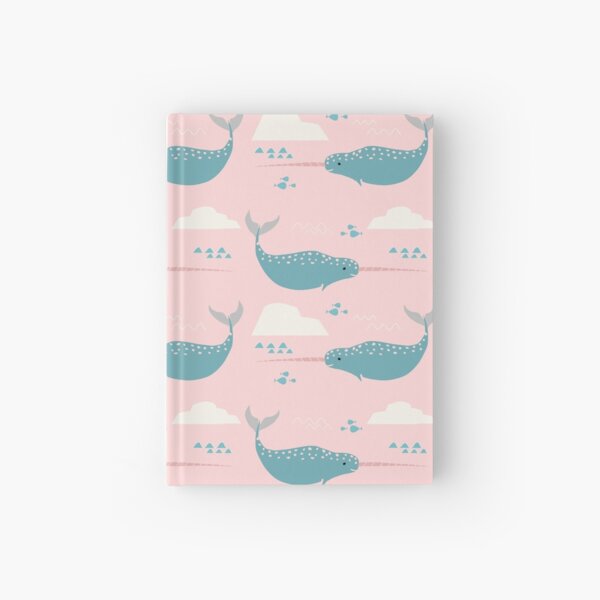 sea unicorn Pink Hardcover Journal