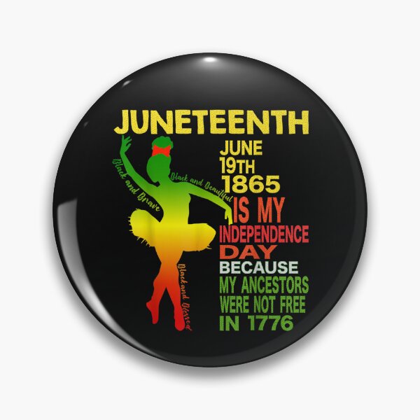 Item preview, Happy Juneteenth Independence Dancer Black Girl Ballerina T-Shirt designed and sold by Tourane-Navy.