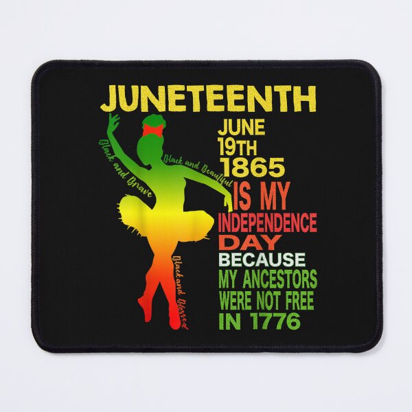 Item preview, Happy Juneteenth Independence Dancer Black Girl Ballerina T-Shirt designed and sold by Tourane-Navy.