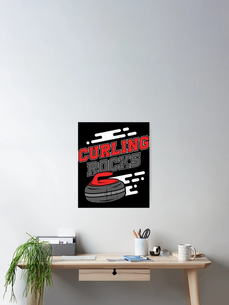 Thumbnail 2 of 3, Poster, Curling Rocks designed and sold by AndriiPyatov.