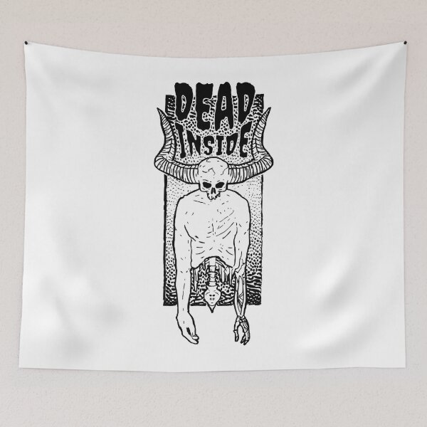 Item preview, Dead Inside Skeleton Demon Emo Goth Sad designed and sold by AndriiPyatov.