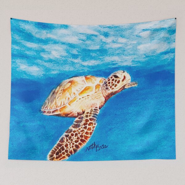 Item preview, Sea turtle in the blue ocean | turtle lover designed and sold by NathBros.
