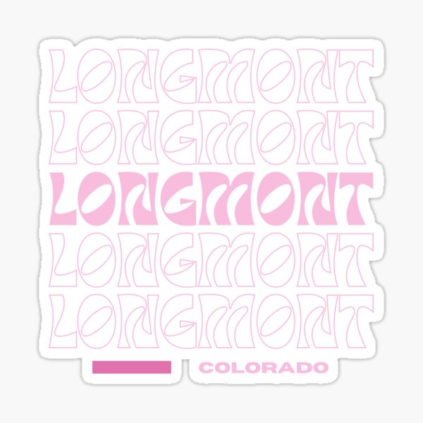 Longmont, Colorado Modern design Sticker