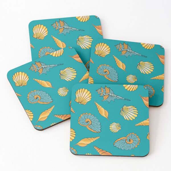 Item preview, Sea shells in a blue ocean designed and sold by FGCART.