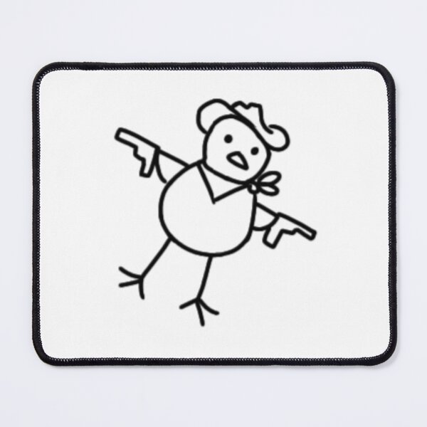 Item preview,  Funny doodle cowboy duck with gun  designed and sold by Puchi Evans.