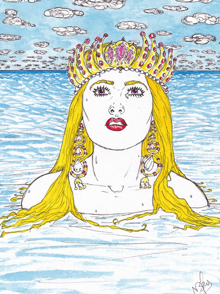 Thumbnail 4 of 4, iPhone Case, Mermaid Rising designed and sold by leopardonatree.