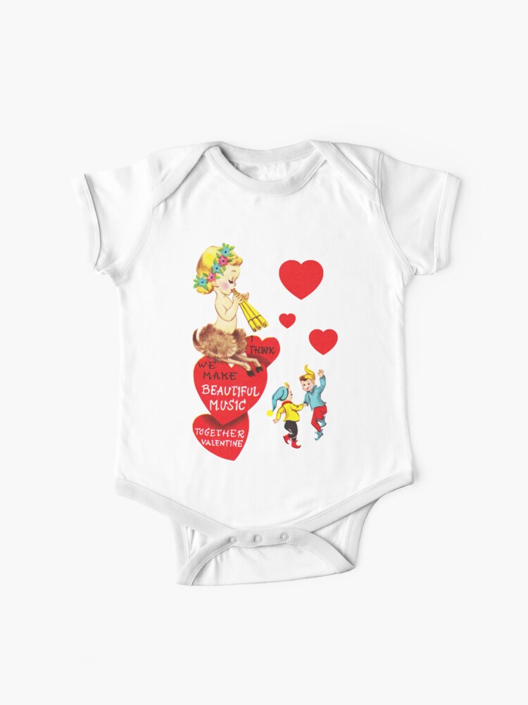 Child S//M Girls Valentine White and Red Heart Tights
