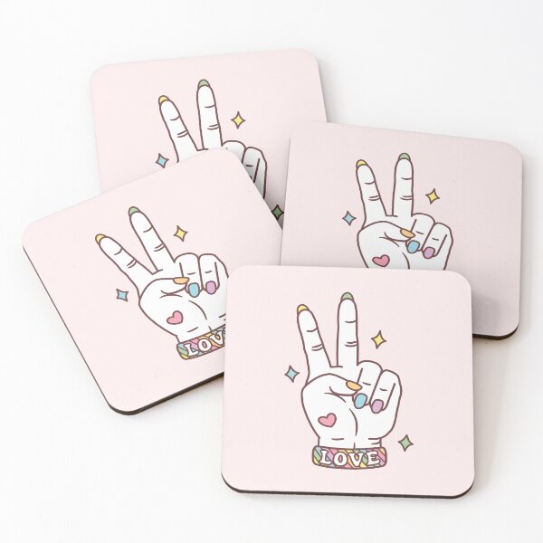 Item preview, Peace Hand Sign Rainbow Fingernails Pride designed and sold by SenkinGraphics.