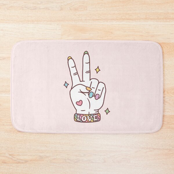 Item preview, Peace Hand Sign Rainbow Fingernails Pride designed and sold by SenkinGraphics.