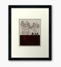Stranger Things Top Design Framed Print