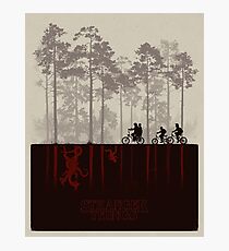 Stranger Things Top Design Photographic Print