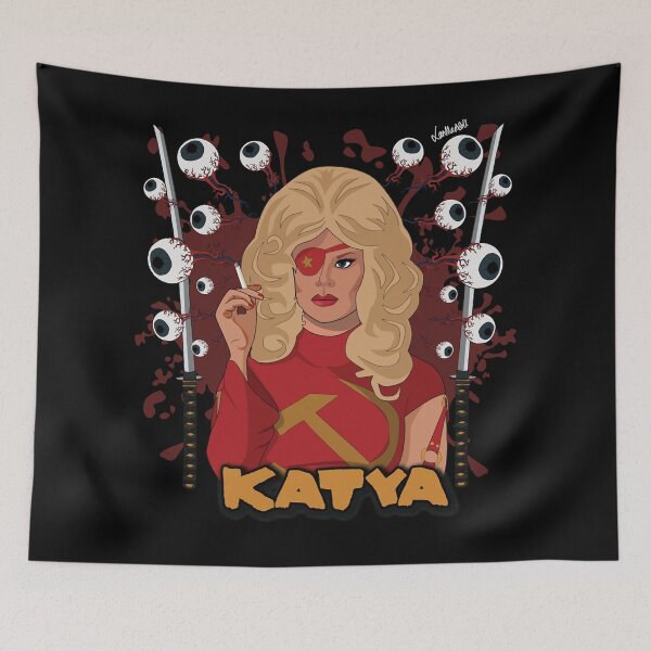 Item preview, Retro Vintage Katya Zamolodchikova Purple Soviet Mountain Snake Love You designed and sold by AngusLindgren.