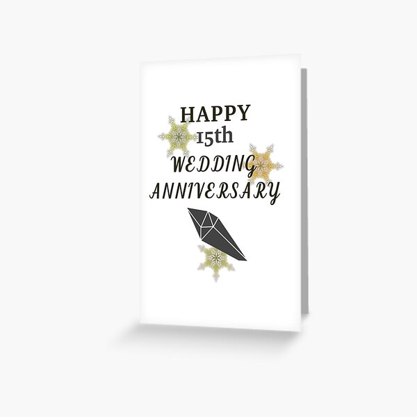 15th Wedding Anniversary Greeting Cards for Sale | Redbubble 15th Wedding Anniversary Greeting Cards for Sale | Redbubble