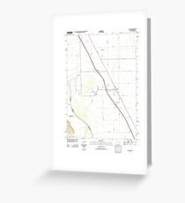 USGS TOPO Maps Iowa IA Salix 20130502 TM Greeting Card