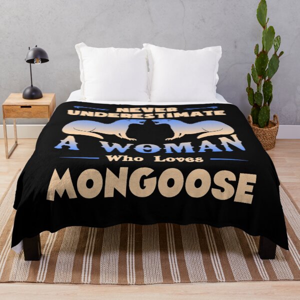 Item preview, Never Underestimate A Woman Who Loves Mongoose designed and sold by UnknownArtistt.