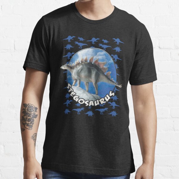 Realistic Carnotaurus Graphic T-Shirt with Black Dinosaur Background