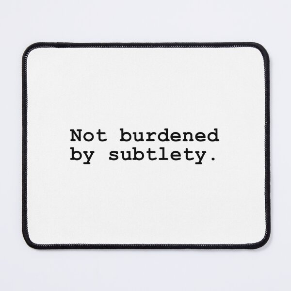 Item preview, Subtlety designed and sold by OneMoreWord.
