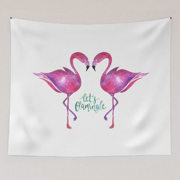 Item preview, Let's Flamingle! designed and sold by THEARTICSOUL.