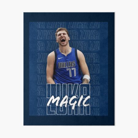Luka Doncic Dallas Mavericks 77 Art Board Print for Sale by third-try