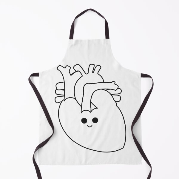Item preview, Kawaii Anatomical human heart lineart designed and sold by Drevych-shop.