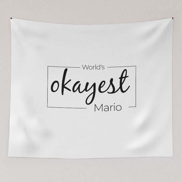 Item preview, World's Okayest Mario - Fanny Mario Name designed and sold by Alaa EROUIBI.