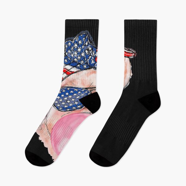 Artikelvorschau, 4th of July Pig Bubblegum With Bandana Sunglasses Patriotic entworfen und verkauft von Evrard122344.