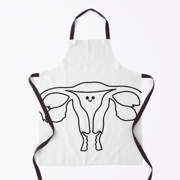 Item preview, Kawaii uterus and ovaries Line art. Anatomy human female design designed and sold by Drevych-shop.