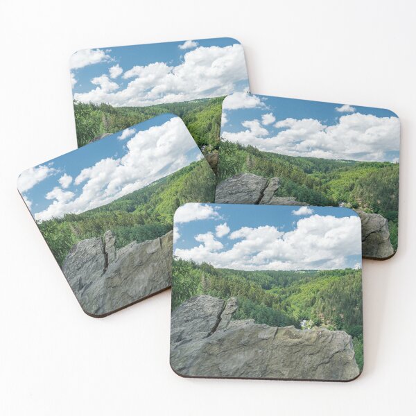 Item preview, Teufelsley Panorama Monschau rock formation in summer designed and sold by xP42.