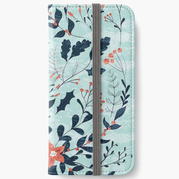 Winter flowers iPhone Wallet