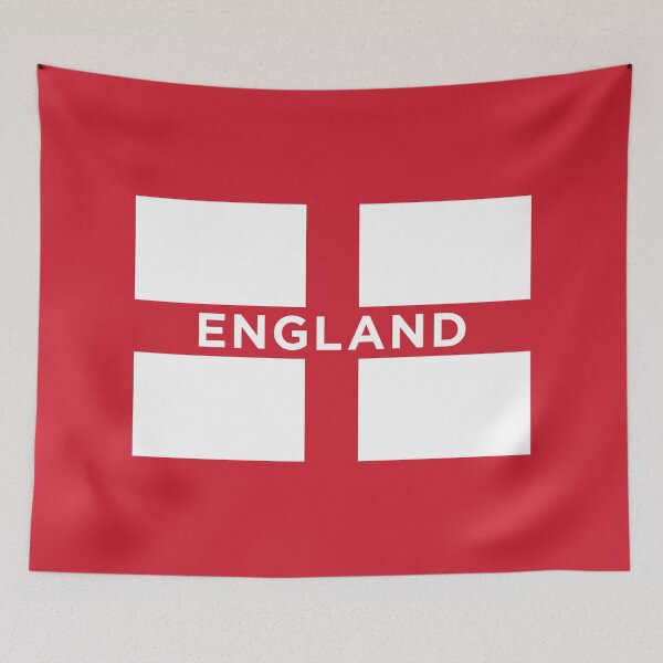 Item preview, England Flag With Text (On Red) designed and sold by STUDIO-72.