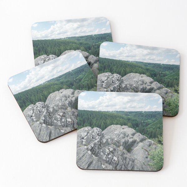 Item preview, Ehrensteinley Panorama Monschau rock formation in summer designed and sold by xP42.