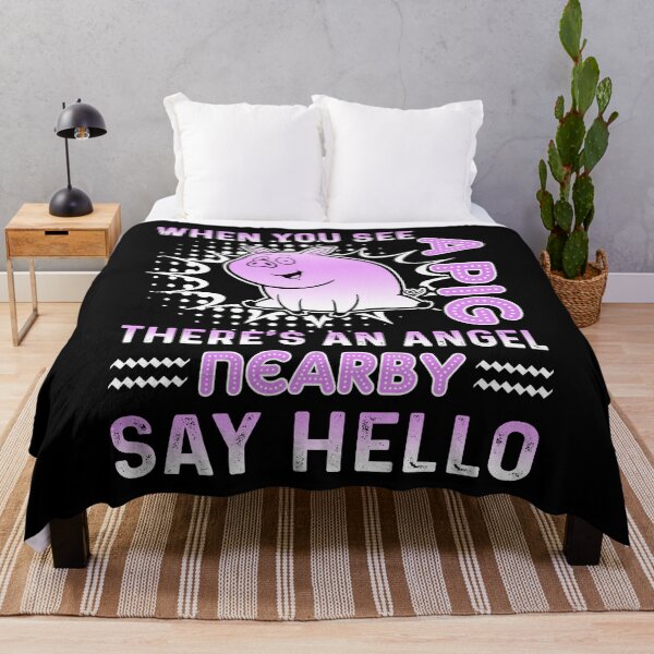 Item preview, When You See A Pig There's An Angel Nearby Say Hello designed and sold by UnknownArtistt.