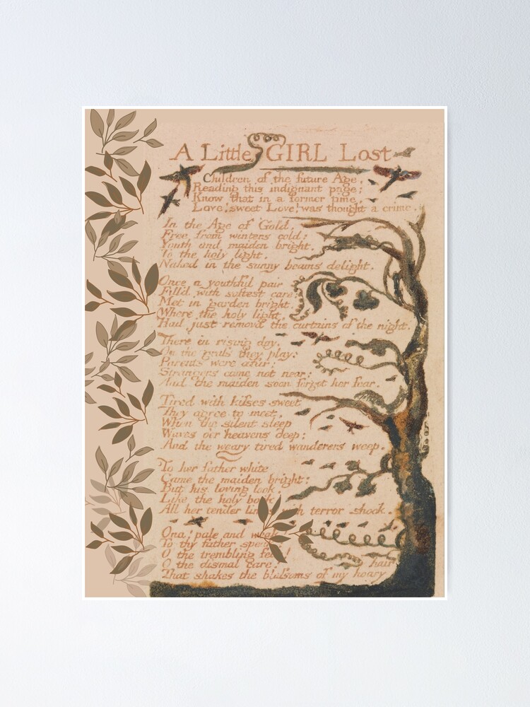 "A little girl lost poem" Poster for Sale by smiledeer78 Redbubble